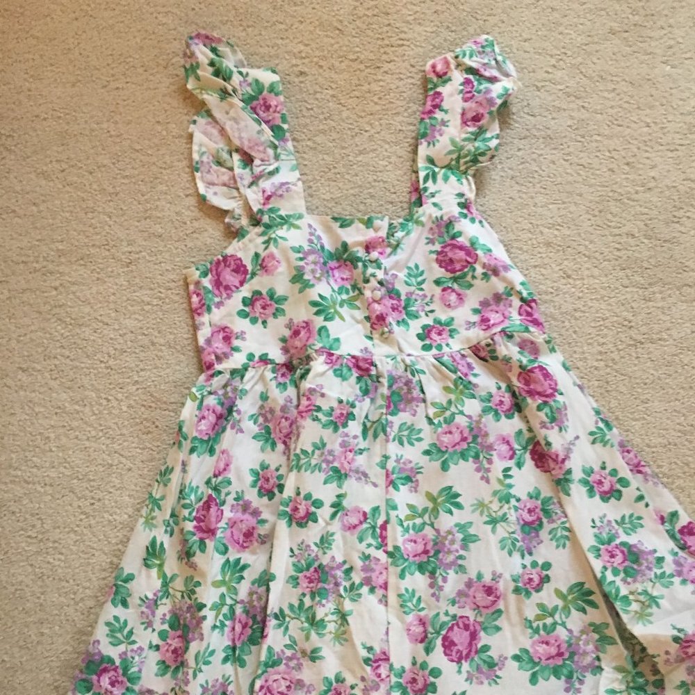 Asos Floral Mini Dress with Ruffles on the sleeves